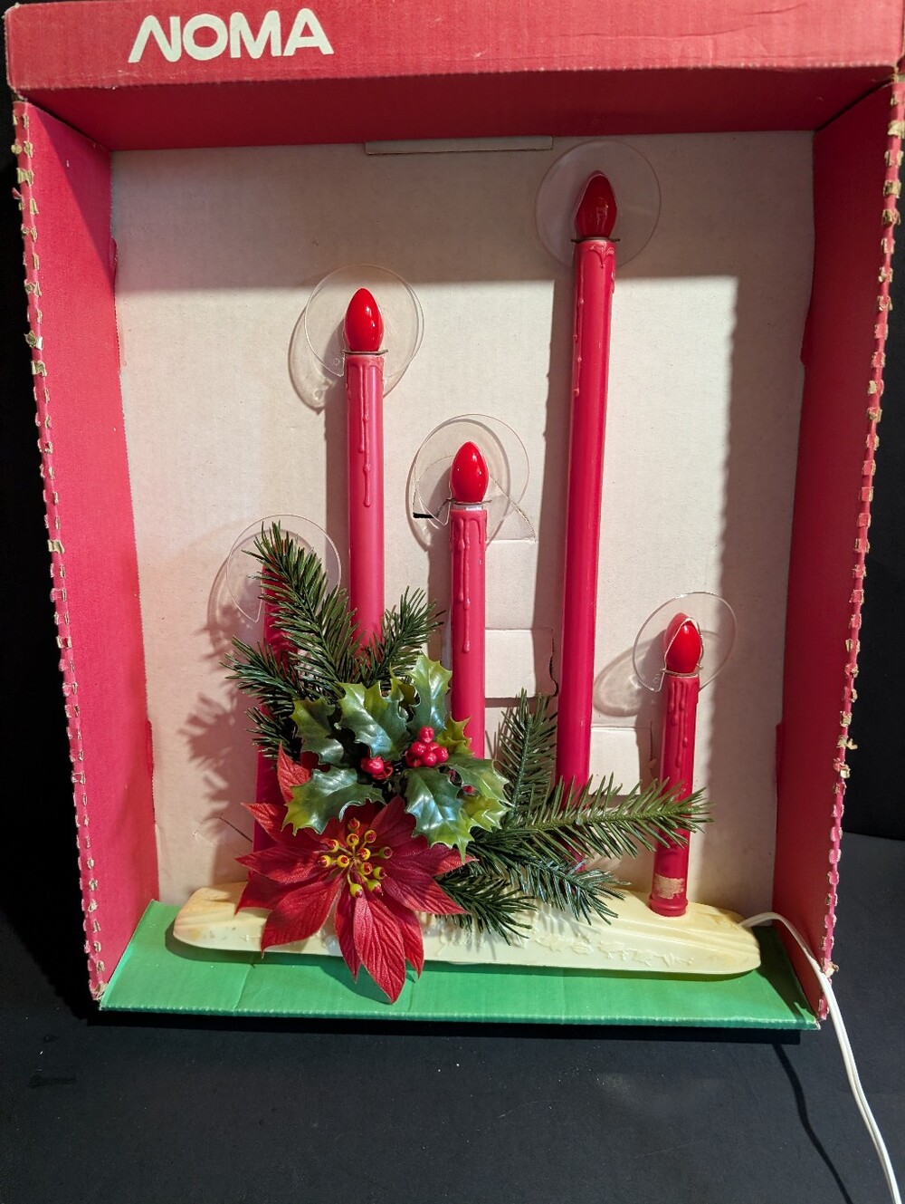 VTG Noma 5 Lite Candolier Halo Candelabra With Greenery Works Candlabra